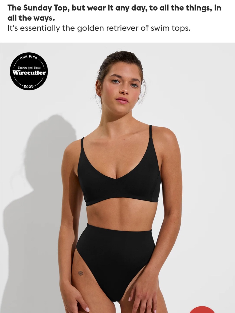 Left on Friday, Sunday bikini top.